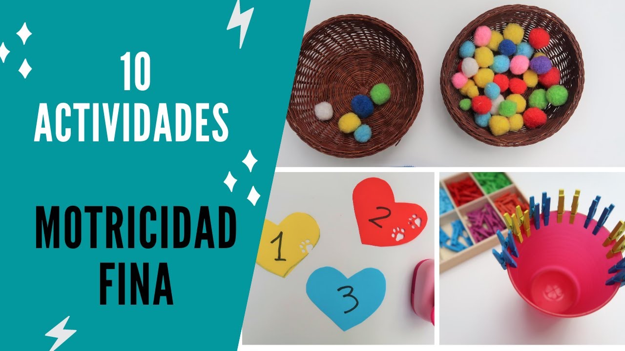 10 Actividades de Psicomotricidad fina para niños | 3-6 años