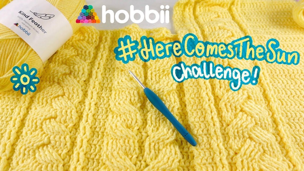 Crochet Cardigan Work in Progress! 🌞 for Hobbii's #HereComesTheSunYT Challenge