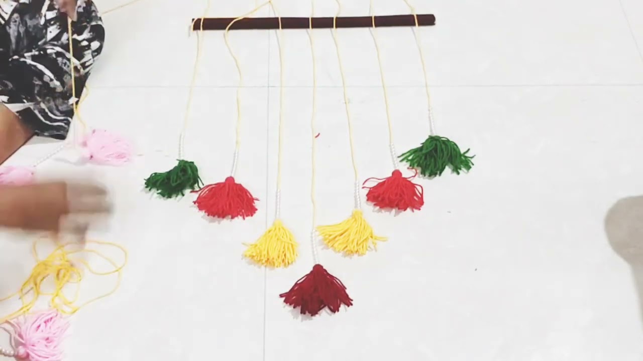 💞Diy wall hanging !! Home docore ideas !! easy caraf #wallhaning #homedecor