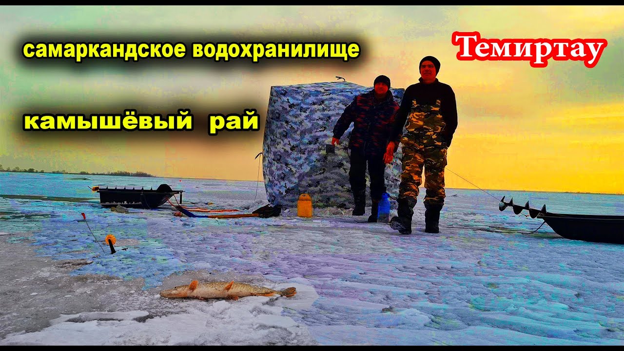 Ловим на жерлицы. Рыбалка в Темиртау. Казахстан #рыбалкавтемиртау #жерлицы #рыбалка #казахстан