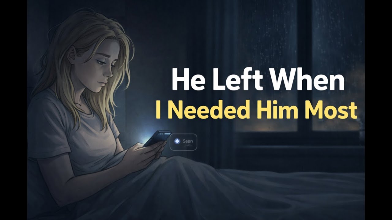 He Left When I Needed Him Most