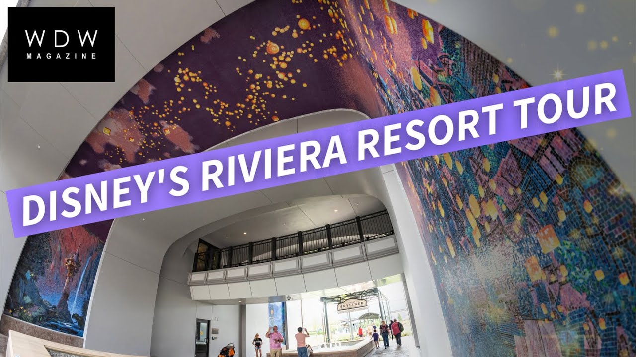 Экскурсия по курорту Disney's Riviera Resort — вестибюль, бассейны, мозаика, рестораны и многое д...