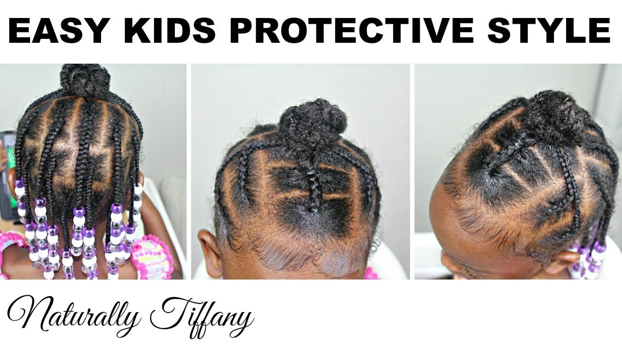 Easy Kids Protective Style! | Kids Natural Hair Care