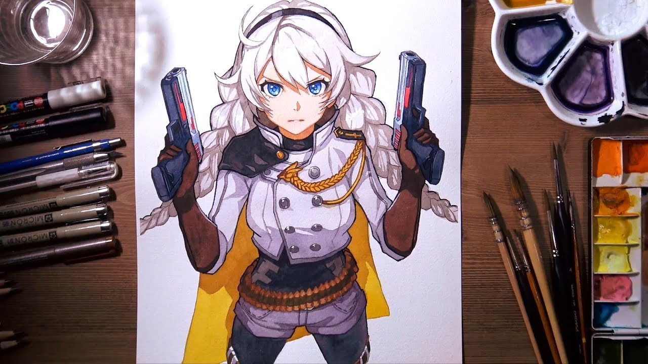 Painting Kiana Kaslana (崩坏3: Honkai Impact) | drawholic