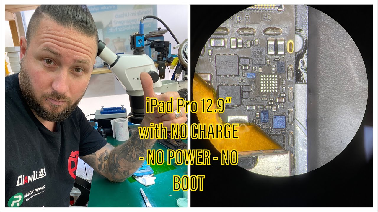 BASIC REPAIRS - iPAD PRO 12.9" WITH NO CHARGE - NO POWER - NO BOOT - TRISTAR REPLACEMENT