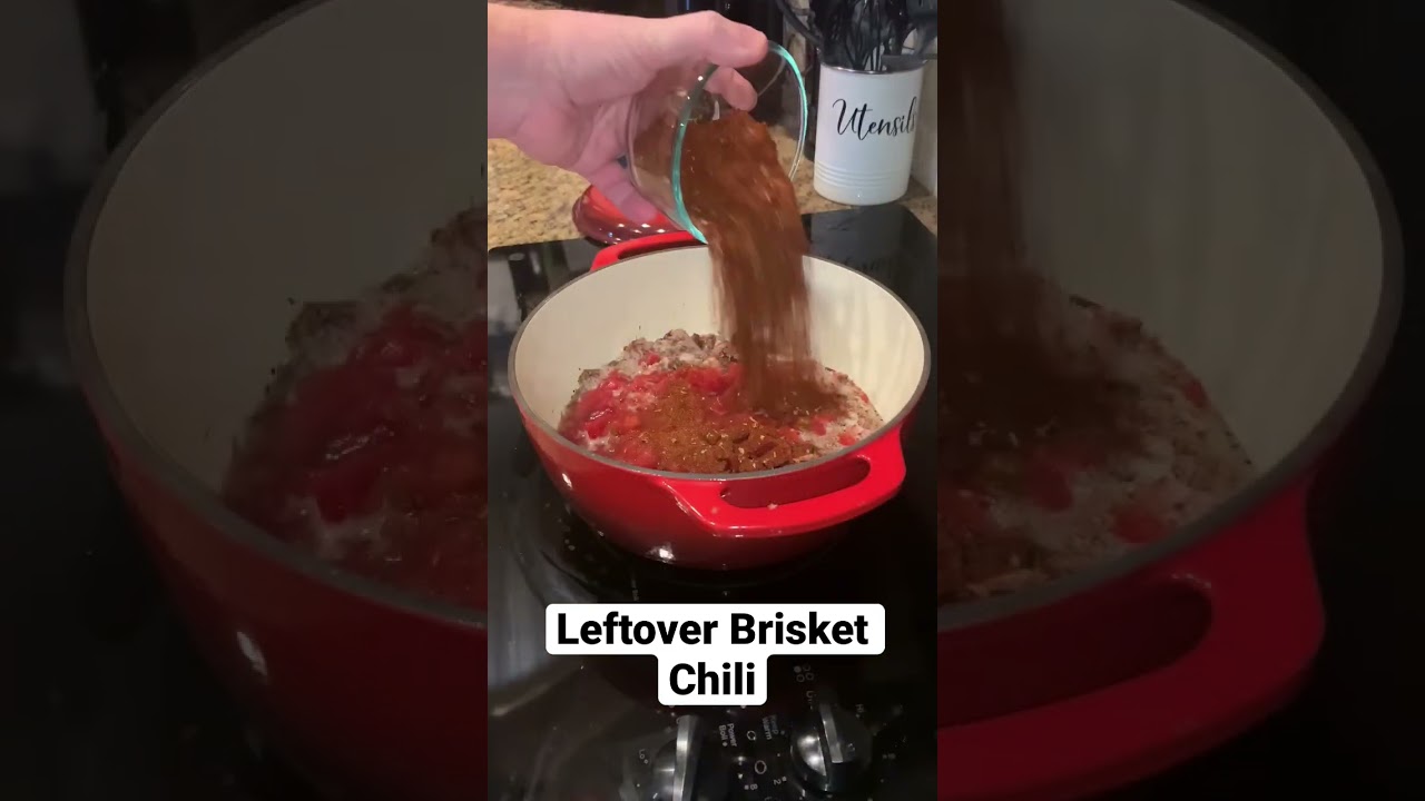 Leftover Brisket Chili #brisket #chili