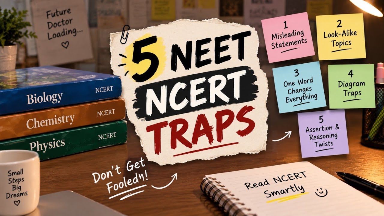 5 NEET NCERT TRAPS EVERY NEET ASPIRANT MUST KNOW!🚨