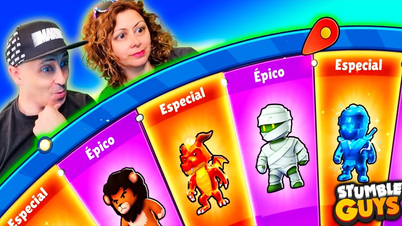 We take out 100 EPIC SKINS or BETTER from STUMBLE GUYS and play!!