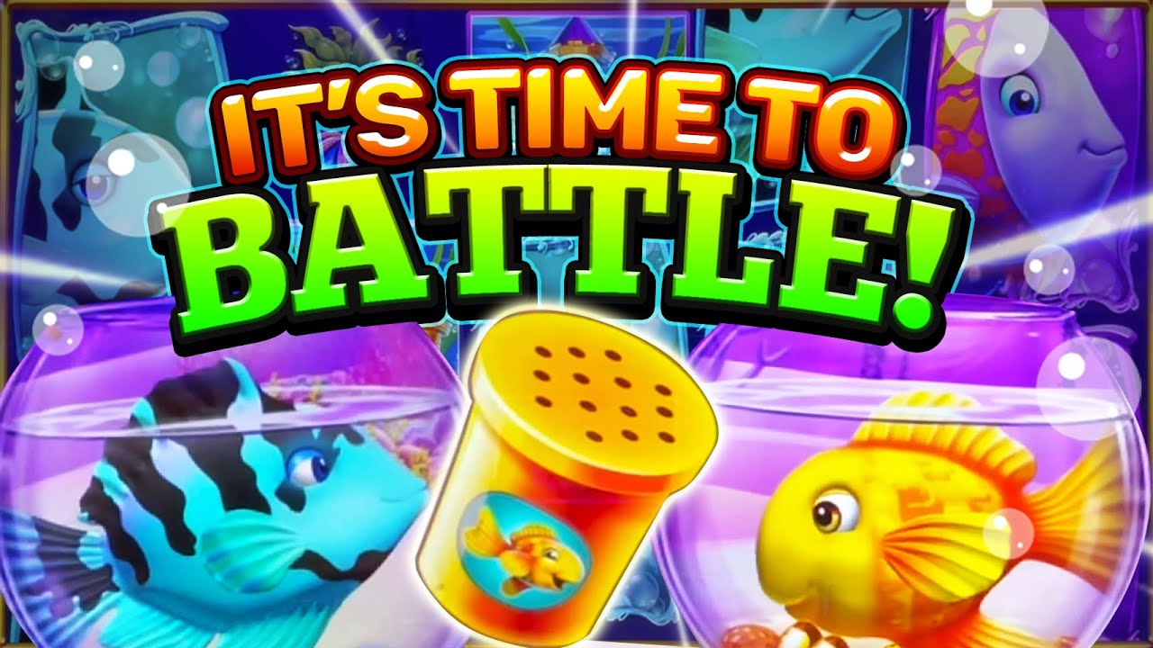 I went TO BATTLE with the new GOLD FISH SLOT machine...but who won ?