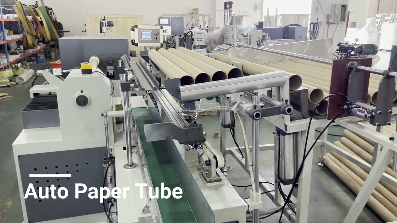Automatic Paper Tube Core Cutting Machine with Auto Loader and Unloader