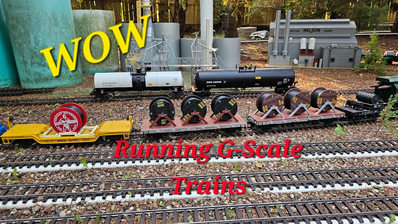 Large Outdoor Train Layout In G Scale At Castle Trains