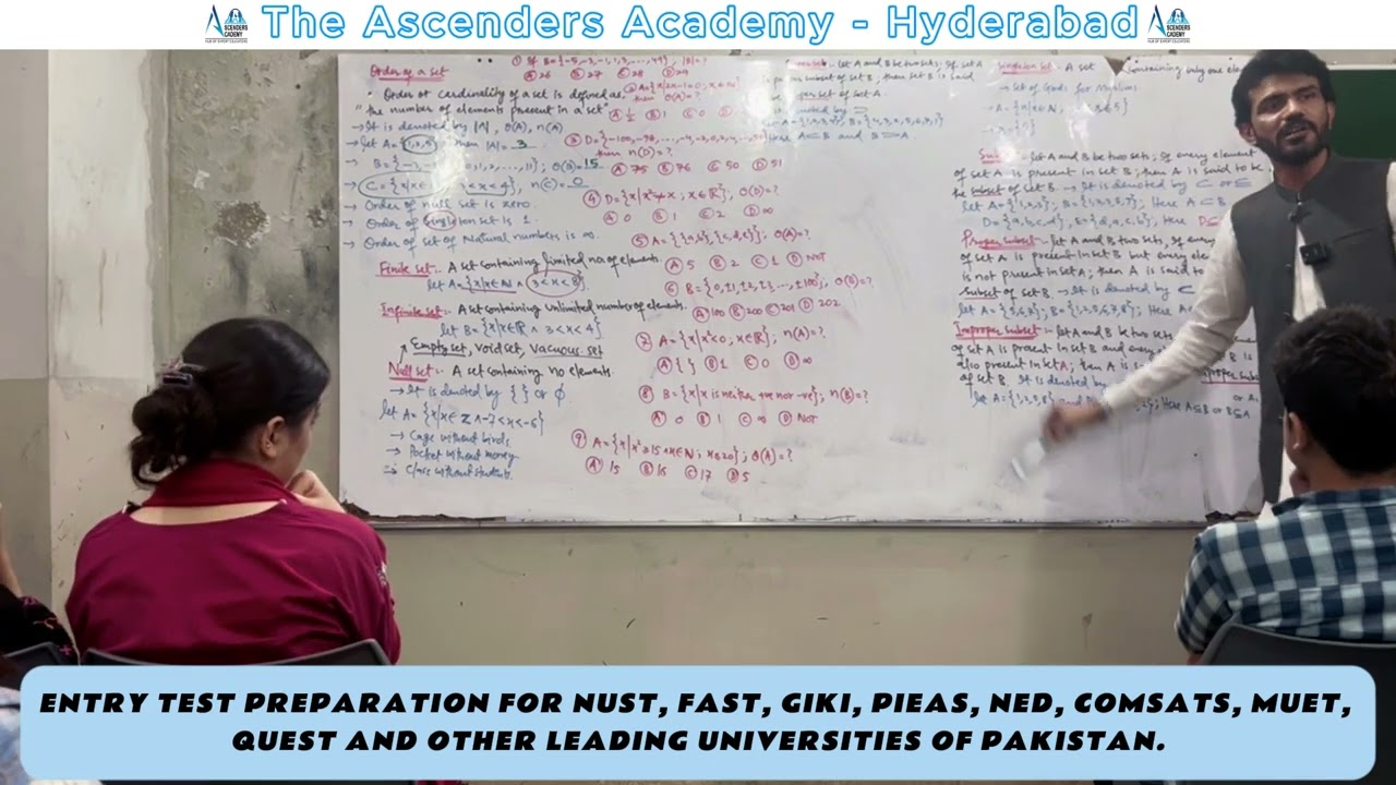 | NUST ECAT MCQS | Sir AGHA IKHTIAR | Ascenders Academy |