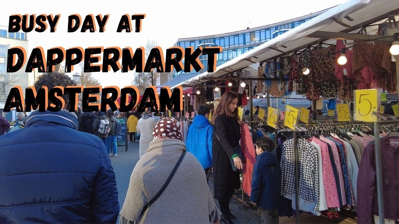 Dappermarkt Amsterdam Walking Tour [4K] | Exploring Dappermarkt Amsterdam