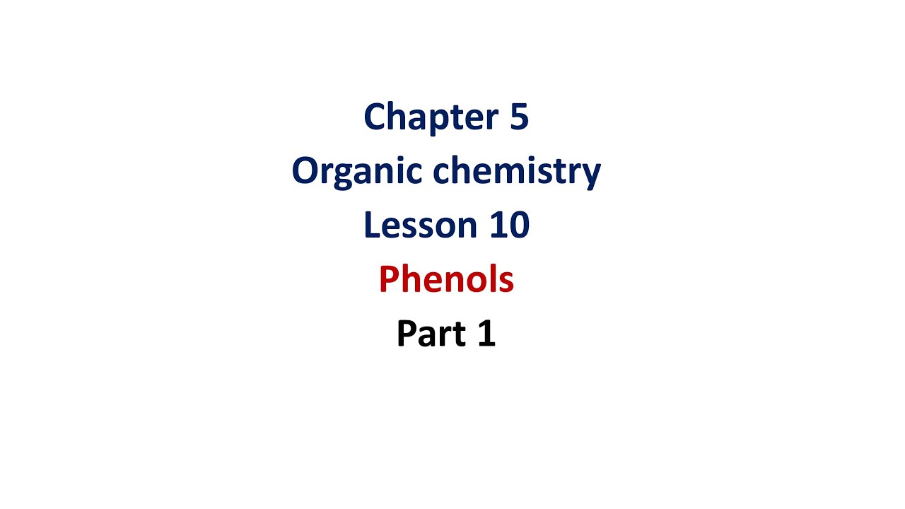 Chemistry , 3rd Sec  ,  Chapter 5 , Organic chemistry  , lesson 10 , part 1