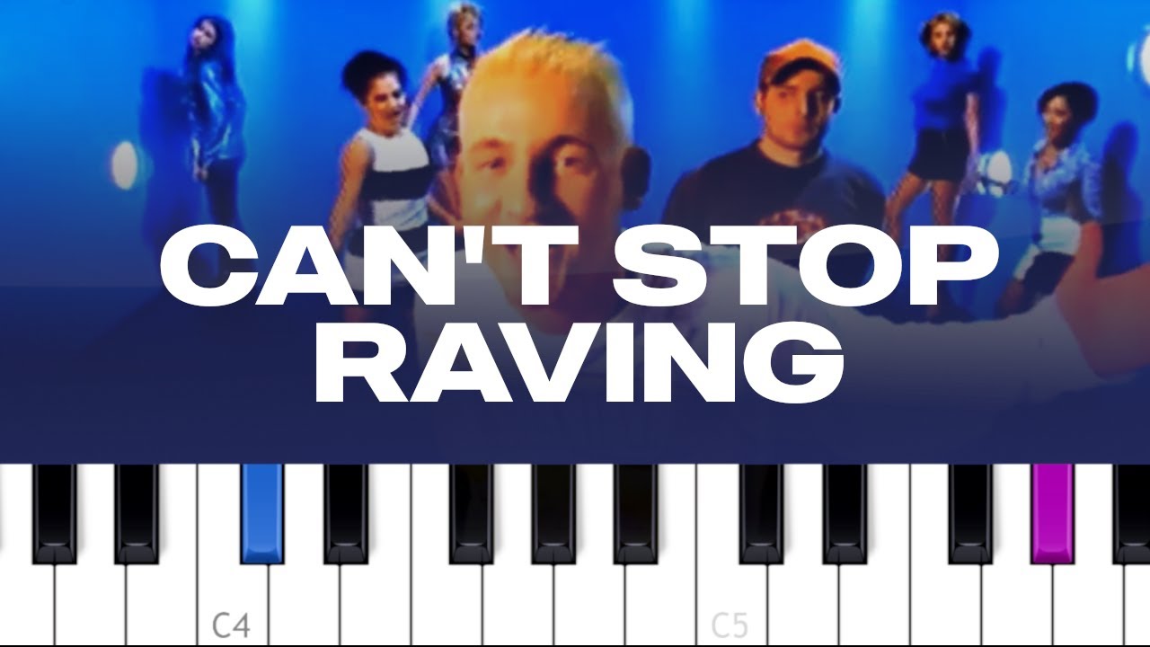 Dune - Can't Stop Raving (piano tutorial)