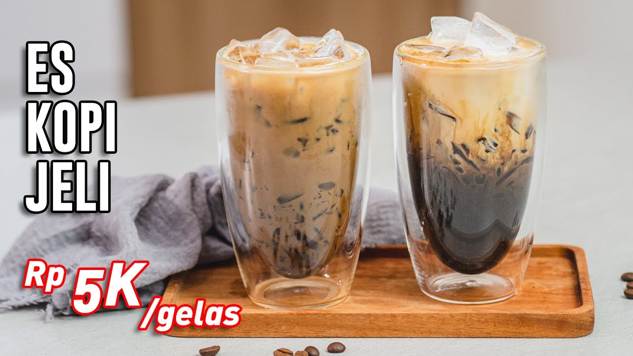 Buka Puasa pakai yang Segar ! Coffee Jelly Drink [ Es Kopi Jeli ]