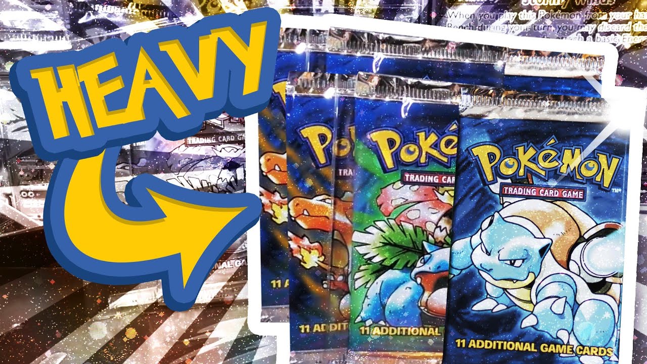 Opening 6x HEAVY Base Set Pokemon Booster Packs !!!