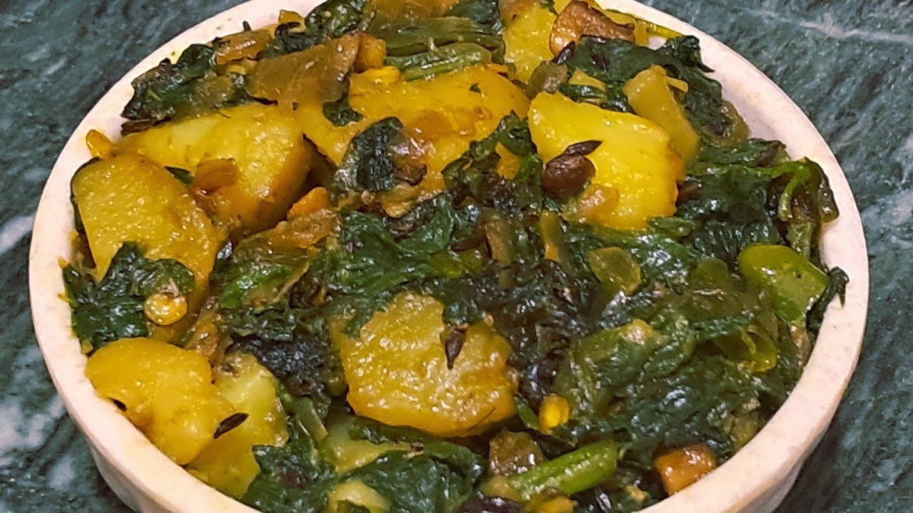 Aloo Palak Recipe / स्वादिष्ट आलू पालक