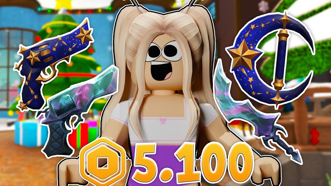 COMPREI TUDO NA ATUALIZAÇÃO DE NATAL DO MM2! 5.100 ROBUX TORRADOS! 🎁🔥 [ROBLOX]