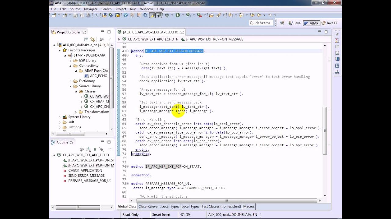 Как реализовать ABAP Push Channel (APC)