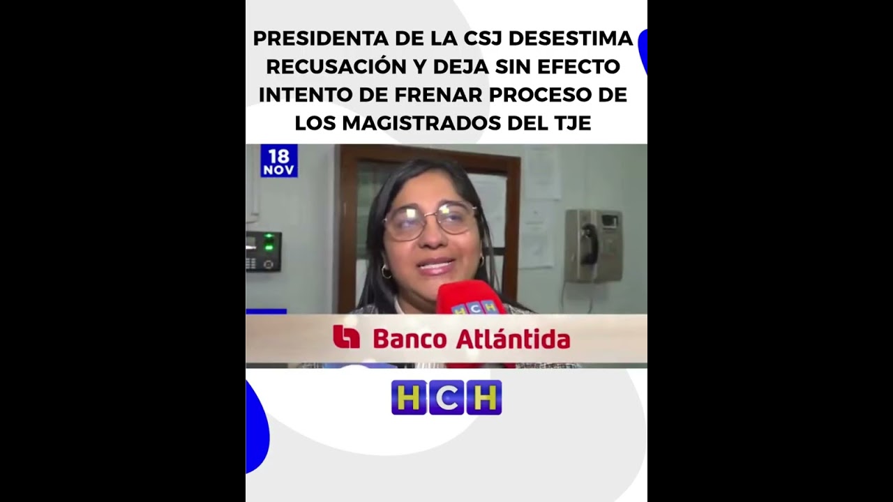 #HCHNoticias | La presidenta de la Corte Suprema de Justicia, Rebeca R&aacute;quel Obando, desestim&oacute;
