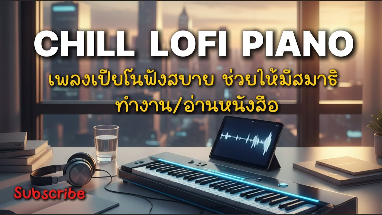 Chill Lofi Piano 🎹 เพลงเปียโนฟังสบาย ช่วยให้มีสมาธิ ทำงาน/อ่านหนังสือ