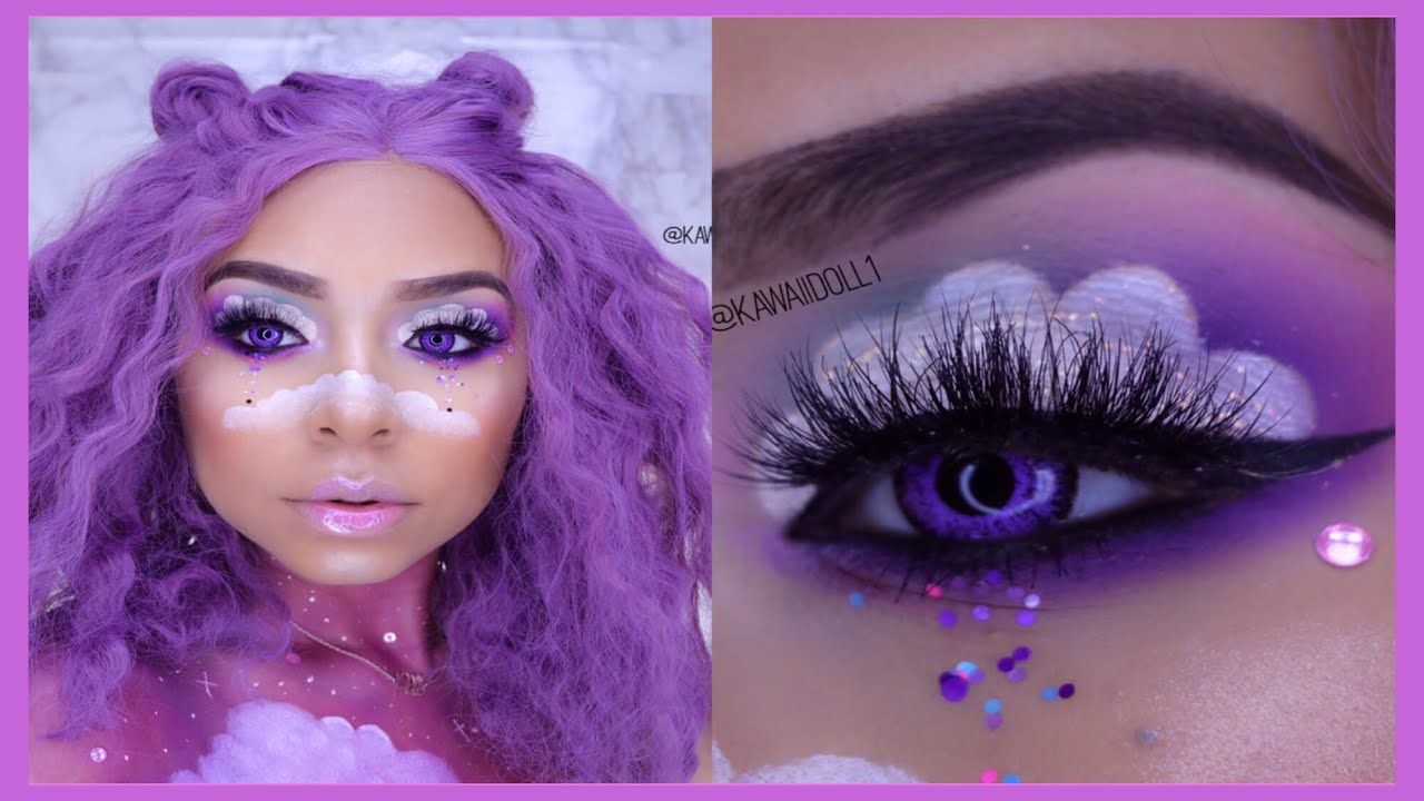MAQUILLAJE INSPIRADO EN LAS NUBES FT. MILLO .TEKIA
