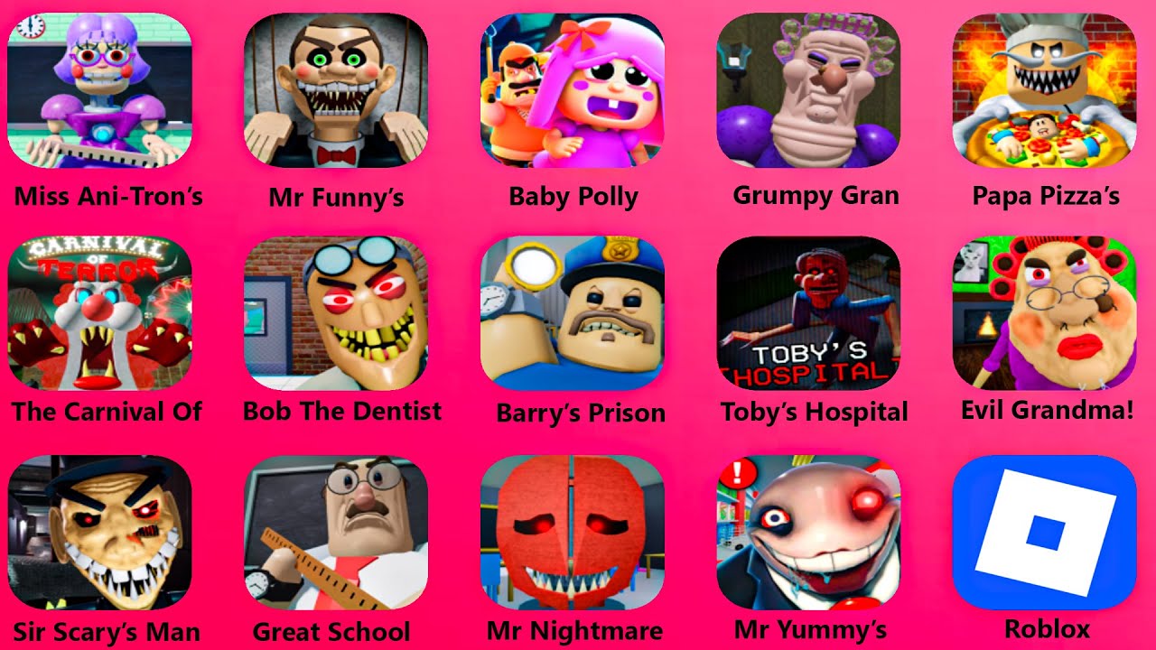 ROBLOX.THE SCHOOL BECAME A FROZEN PRISON BY PAPA PIZZA.CIRCUS NIGHTMARE.EVIL TOY WAREHOUSE OBBY