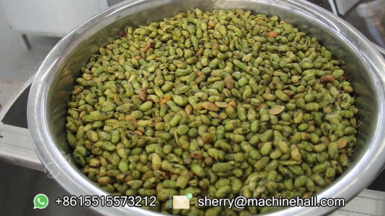 Automatic Green Peas Stir Frying Machine