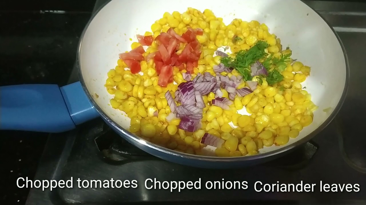 Butter Corn masala chaat recipe | Street style corn chaat #shorts