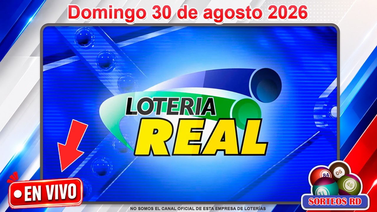 🔴 EN VIVO: Loter&iacute;a Real y Anguilla Lottery 12:55 PM | Resultados Hoy Domingo 30 de agosto 2026