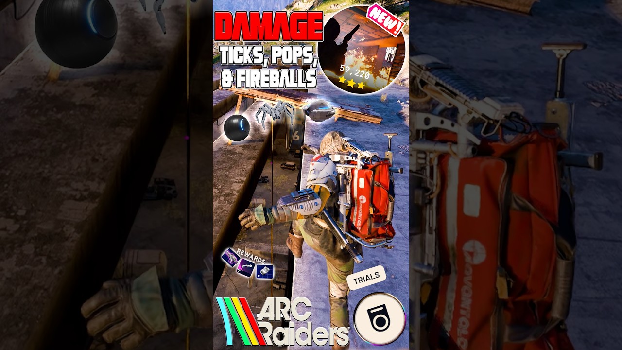 Максимальное количество очков и ЛЕГКО 3 звезды в испытании Damage Ticks Fireballs & Pops 🔥🔥 #arcr...