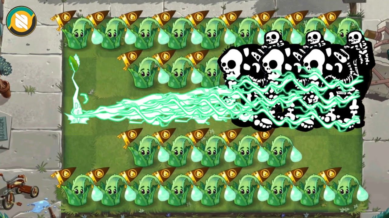Pvz 2 Battle - Every Plant With Power Up Vs Dark Gargantuar Level 10