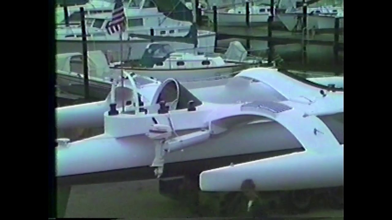 Newick trimaran Ocean Surfer Launch