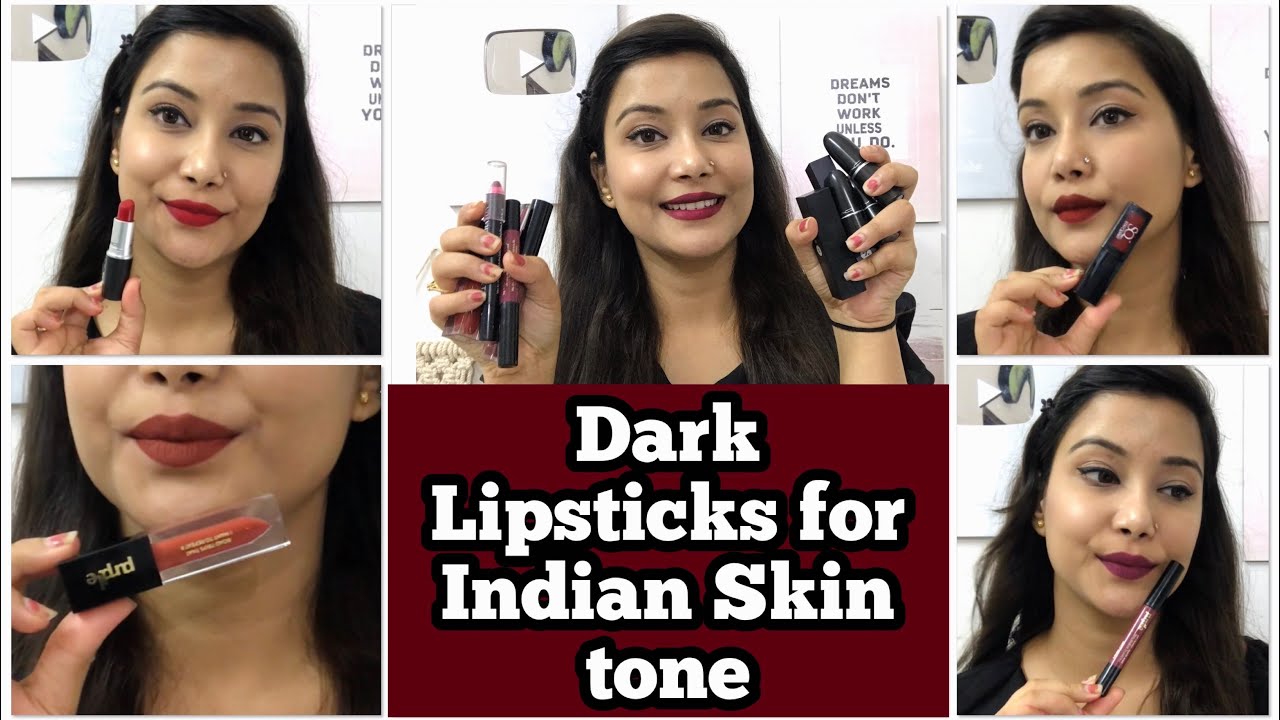 Dark Lipsticks for Indian Skintone | Rs. 100 - 1600 | Top Favourite Dark shades Lipstick |