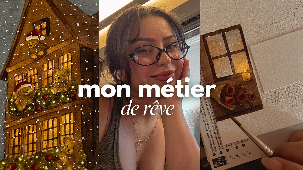 Le quotidien d’une aquarelliste | Mon matériel, mes techniques d’aquarelle etc.🕯️🤎 