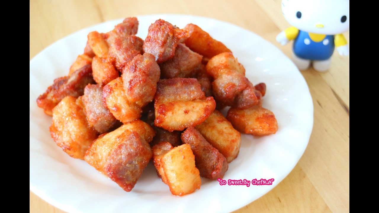 เชฟนุ่น Chefnun Cooking : หมูสามชั้นทอดเค็ม