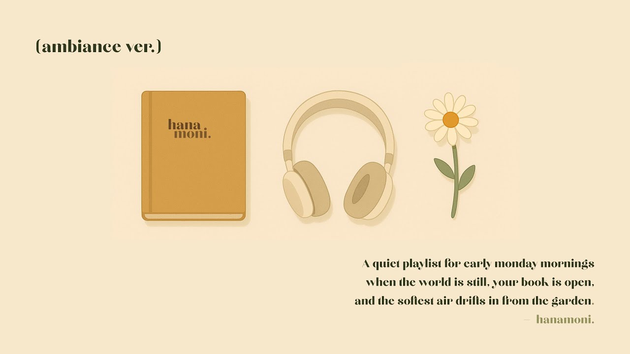 [playlist] monday morning playlist for the quiet ones 📖🎧🌼 (ambiance ver.)