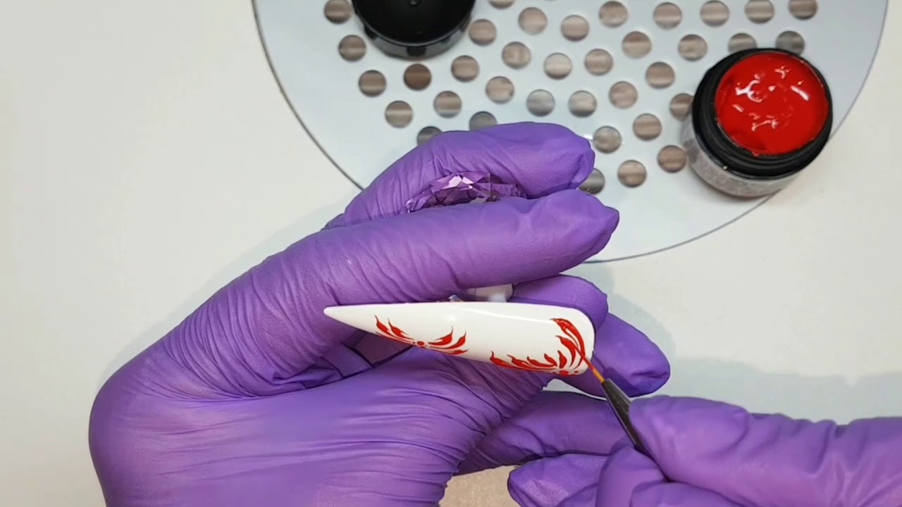 Schnelle Nail Art Schnörkel mit Painting Gel - Nailart & Mehr