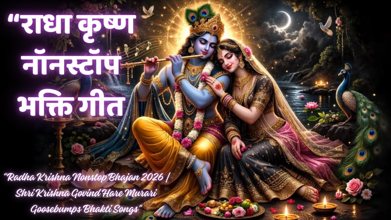 “नॉनस्टॉप राधा कृष्ण भजन | श्री कृष्ण गोविंद हरे मुरारी  | ऊर्जा से भरपूर भक्ति गीत”“