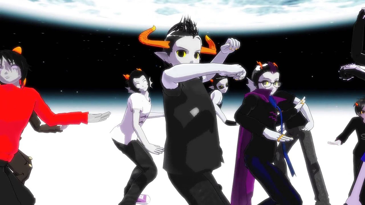 [mmd] Help me [homestuck male trolls]