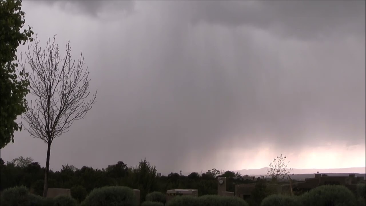 Storm with Wintry Mixed Precipitation, Hail, and Thunder and Lightning, Santa Fe, 5/05/2025