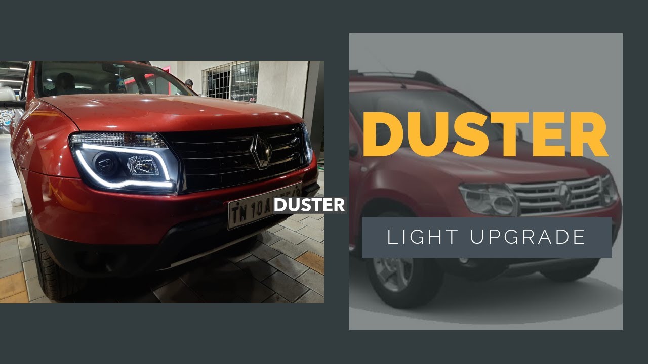 Duster Facelift by Custom Headlights looking Neat and Elegant. Duster Headlight Modified. #Duster