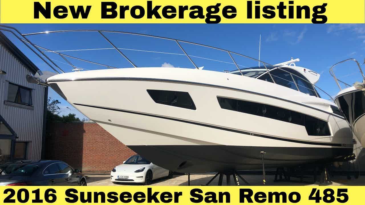 2016 Sunseeker San Remo 485 For Sale-Brokerage Boat based In Poole. Full Video Walkthrough
