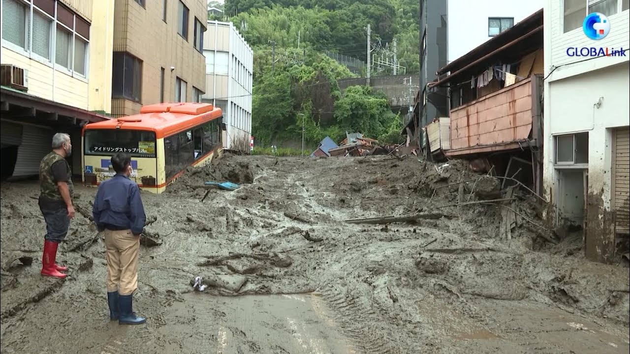 GLOBALink | Japan mudslide aftermath: an on-site look