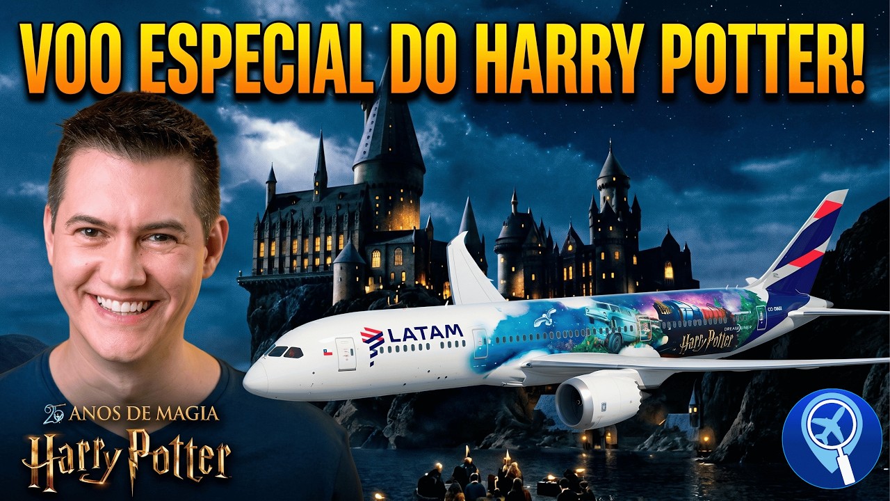 Voei no avi&atilde;o do Harry Potter para Orlando - Voo tem&aacute;tico da Latam em comemora&ccedil;&atilde;o aos 25 anos