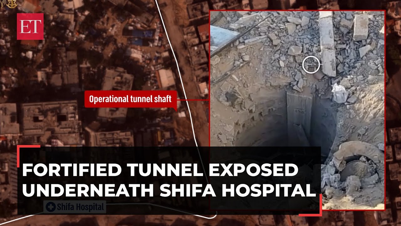 Israel releases video evidence of 55-meter fortified tunnel found under Gaza's Al Shifa hospital