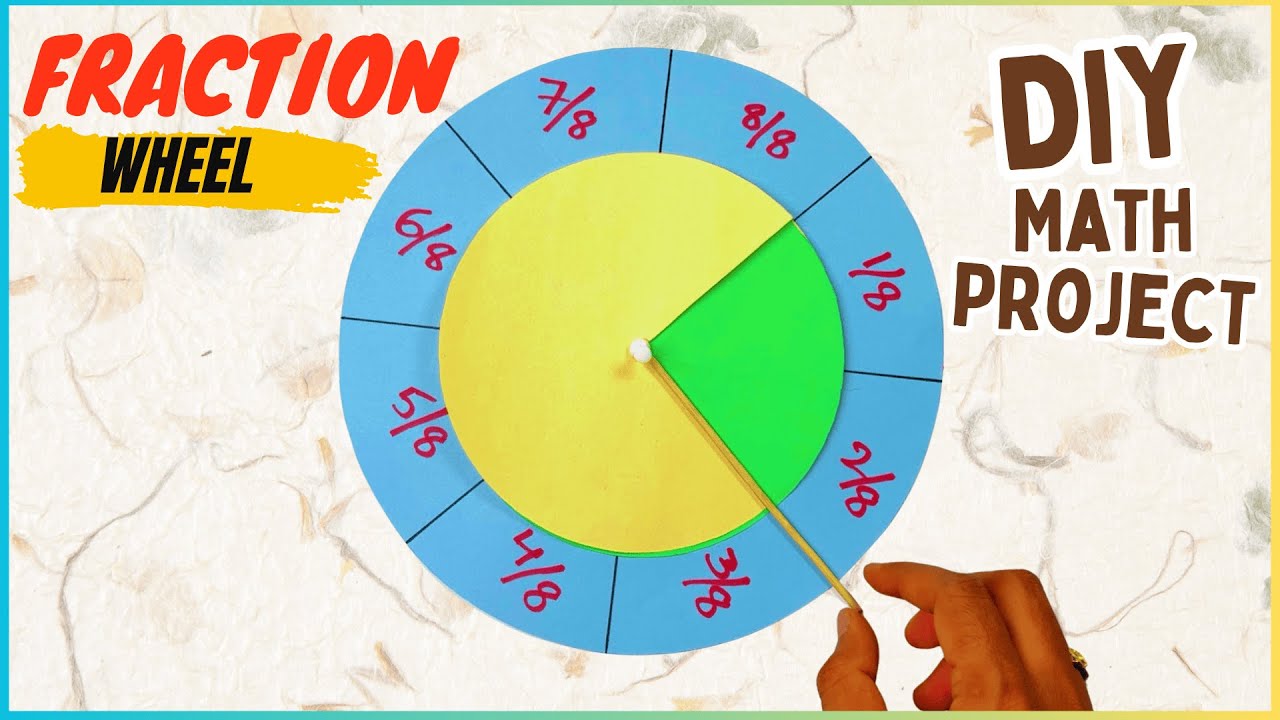 DIY Math Craft Project: Fraction Wheel | JP Math Craft