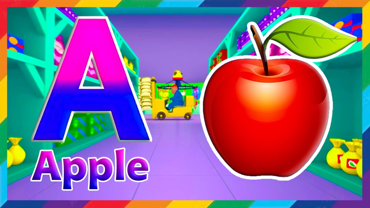 Phonics Song 2 with TWO Words in 3D - ABC Alphabet Songs A For Apple & Music Sounds For Kids 1417