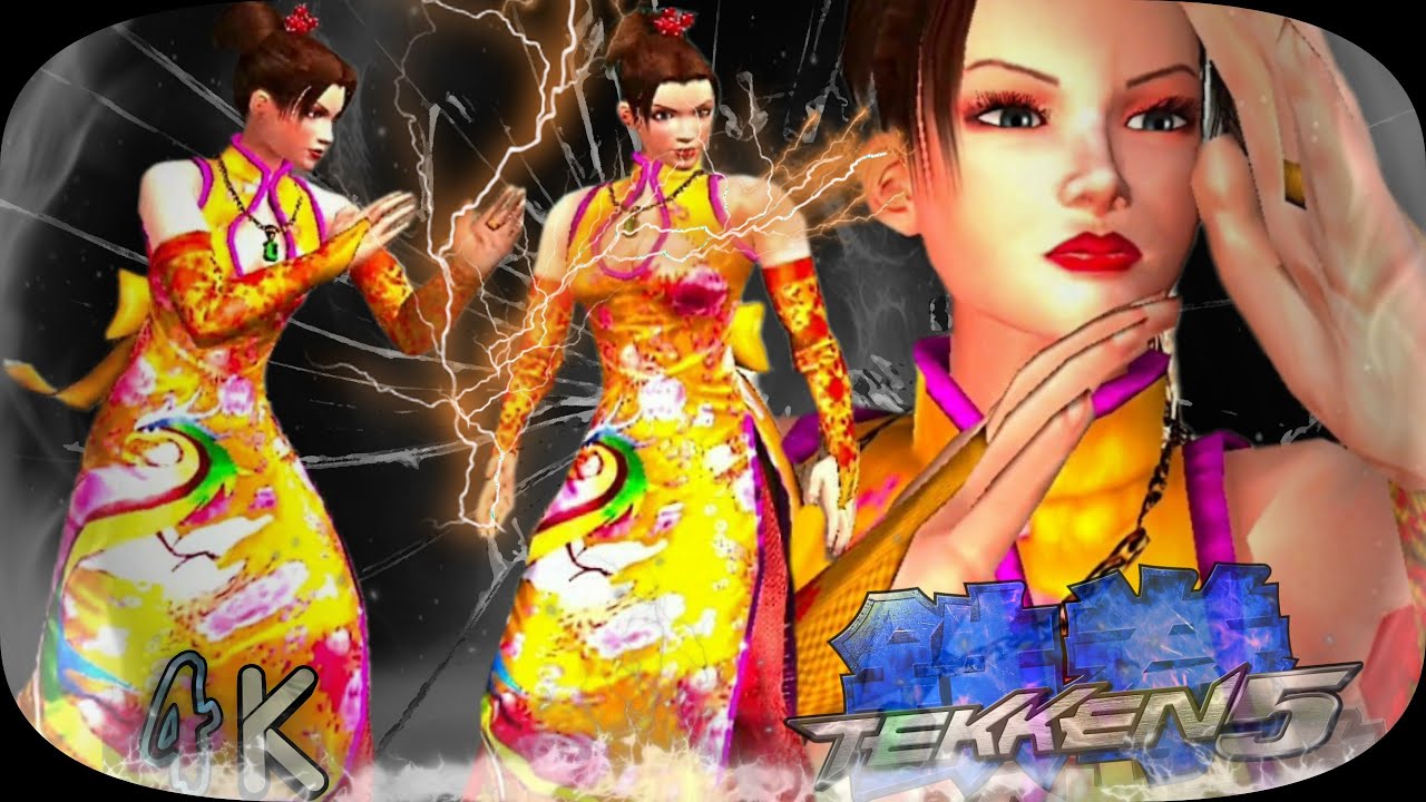 Anna ( Yellow Outfit, Japanese Hair ) Ultra Hard Tekken 5 Remastered UHD 4K 60 FPS